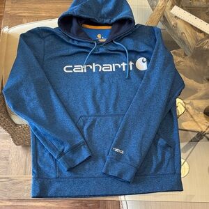 Carhartt Men's Heather Blue Hoodie size medium